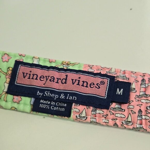 Vineyard Vines Patchwork D Ring Nautical Belt Size M - Picture 7 of 7